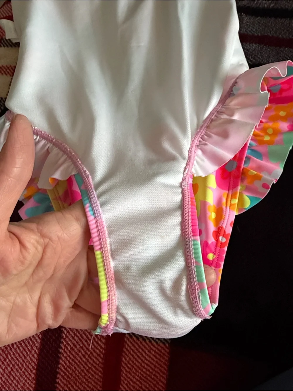 btween Kids One-Piece Swimsuits — Pink Floral & Multicolor Stripe